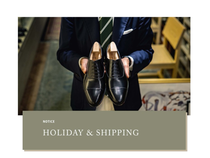  NOTICE - HOLIDAY &amp; SHIPPING 