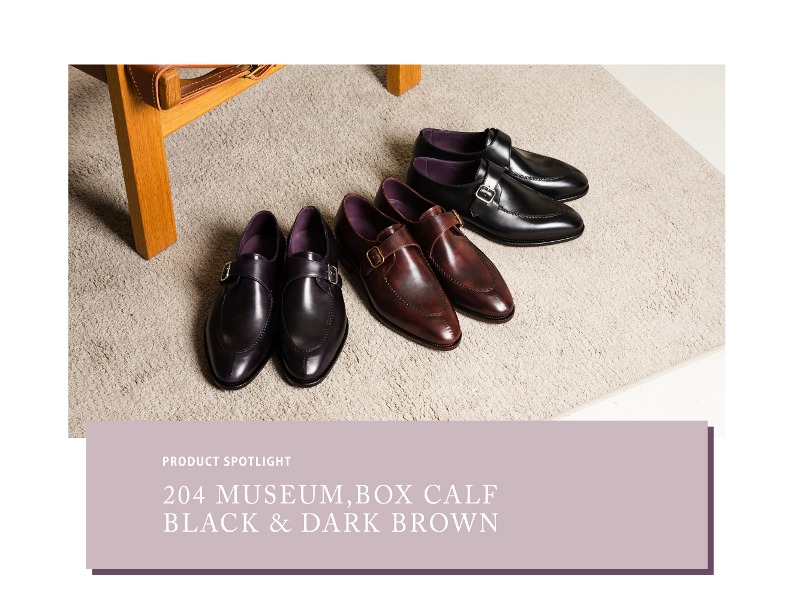  PRODUCT SPOTLIGHT - 204 Museum, Box Calf Black &amp; Darkbrown 